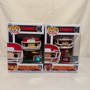 Travis‎ Kelce/Patrick Mahomes (Chiefs) NFL Funko Pop! Combo (2)